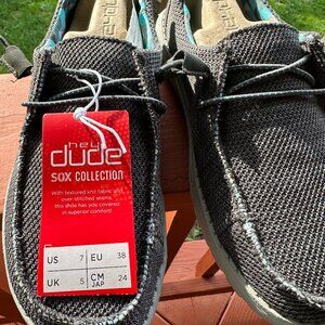 HEY DUDE WENDY SOX CHARCOAL 7